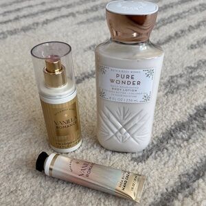 Bath & Body Works Pure Wonder and Vanilla Romance Collection
